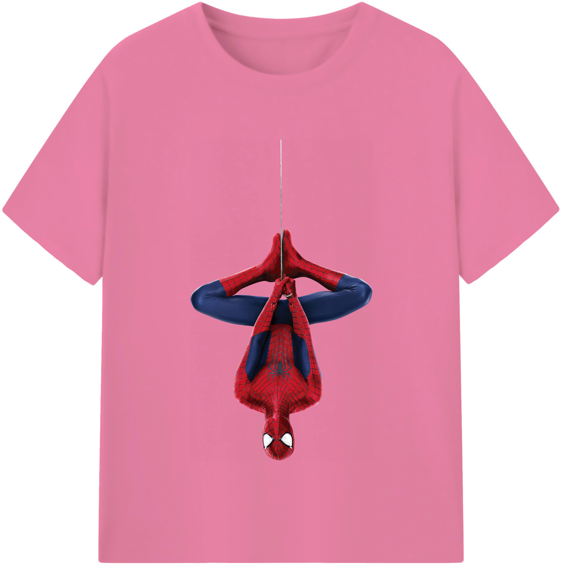 （画像用） Spider Man スパイダーマン 綿100％半袖Tシャツ（フロントプリント）